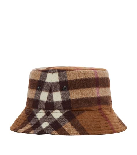 white burberry bucket hat|burberry check wool bucket hat.